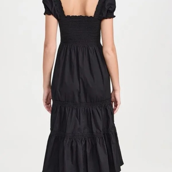 Tuckernuck OPT Black Tiered Puff Sleeve Sundress size xsmall - Picture 2 of 9
